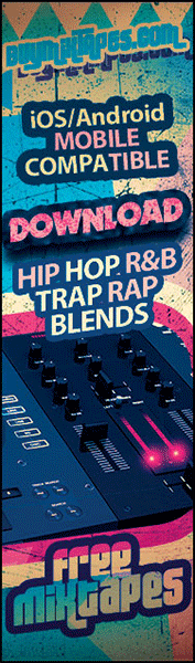 Andriod and iOS compatible.  Download hip hop, trap rap, r&b, blends, and more
