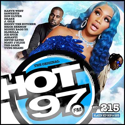 Hot 97 Blazin Hip Hop & R&B Volume 215 Mixtape Graphics