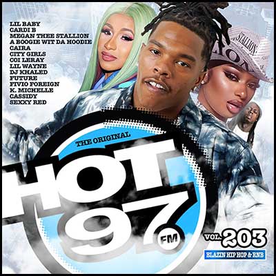 Hot 97 Blazin Hip Hop & R&B Volume 203 Mixtape Graphics